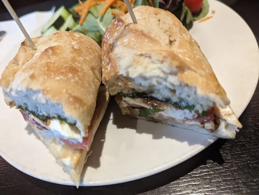 Smoked Chicken Pesto Sandwich